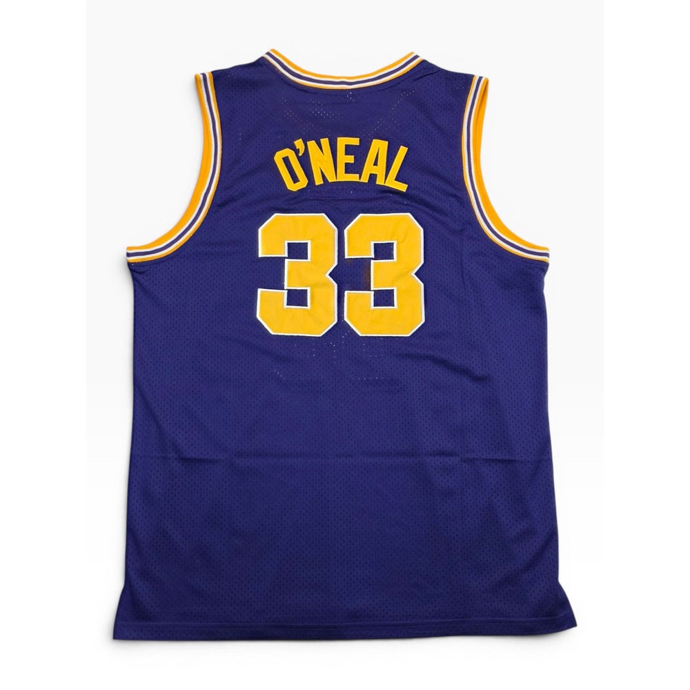 Shaquille O'Neal LSU Tigers 33 Basketball Jersey Purple Mens XXL Shaq College - Picture 8 of 9